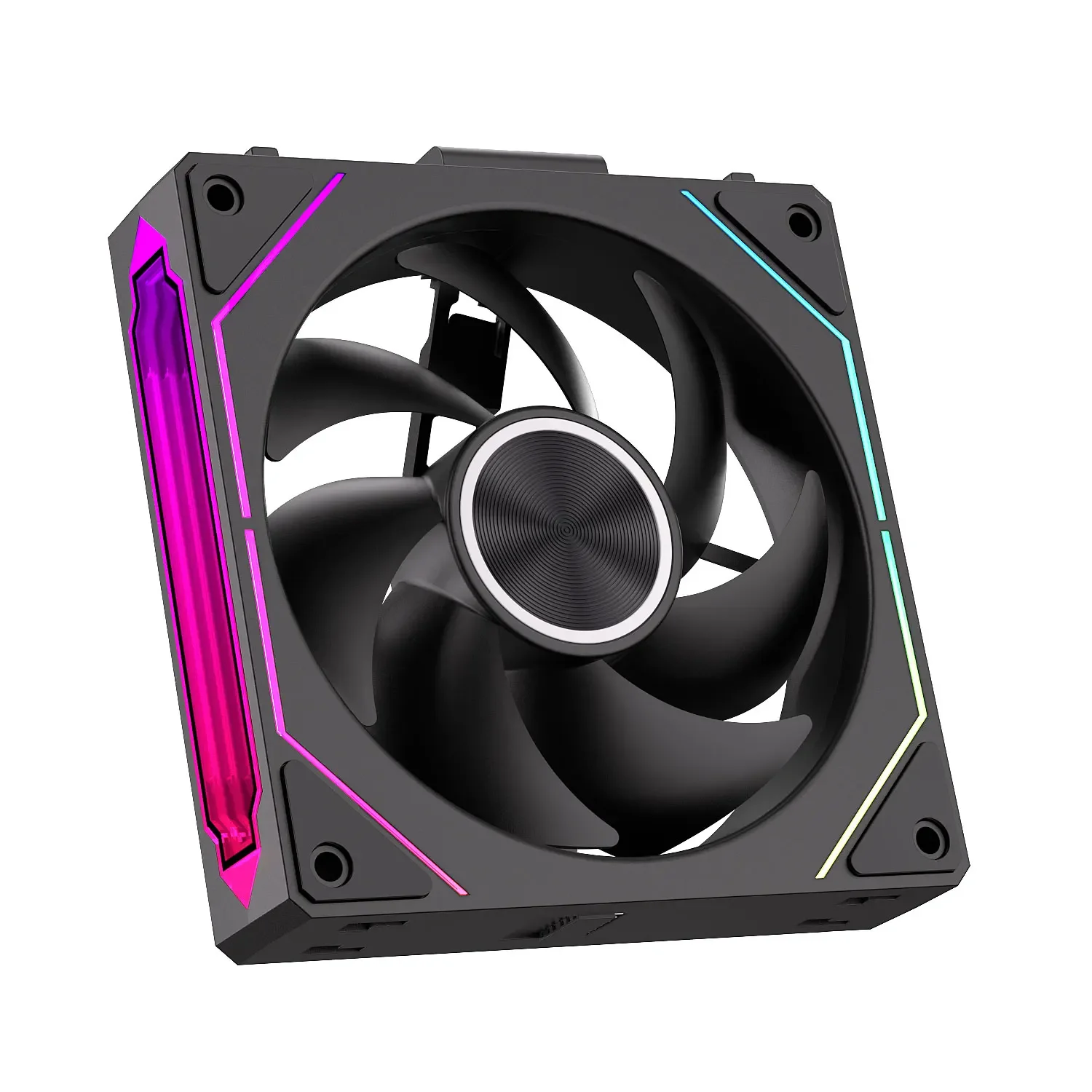 LDPCSJ DL-2 Computer Chassis Fan 120mm 5V 3-pin ARGB Cooler 12V/4PIN PWM 800-2000 RPM 3-in-1 Quiet Building Block Cooling Fan - Image 5