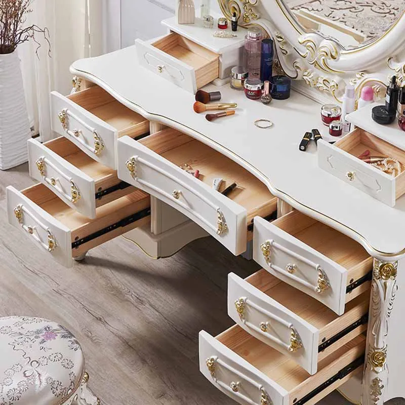 Modern Box Drawers Dresser Eithe Bedroom Girl Large Luxury White Dressing Table Makeup Living Room Comoda Pra Quarto Furniture - Image 5
