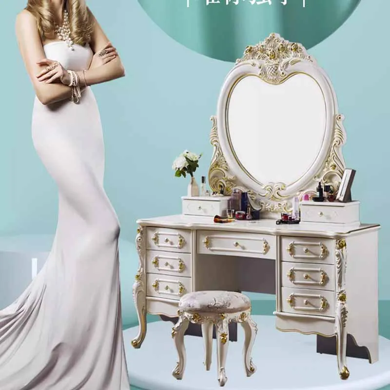 Modern Box Drawers Dresser Eithe Bedroom Girl Large Luxury White Dressing Table Makeup Living Room Comoda Pra Quarto Furniture - Image 3