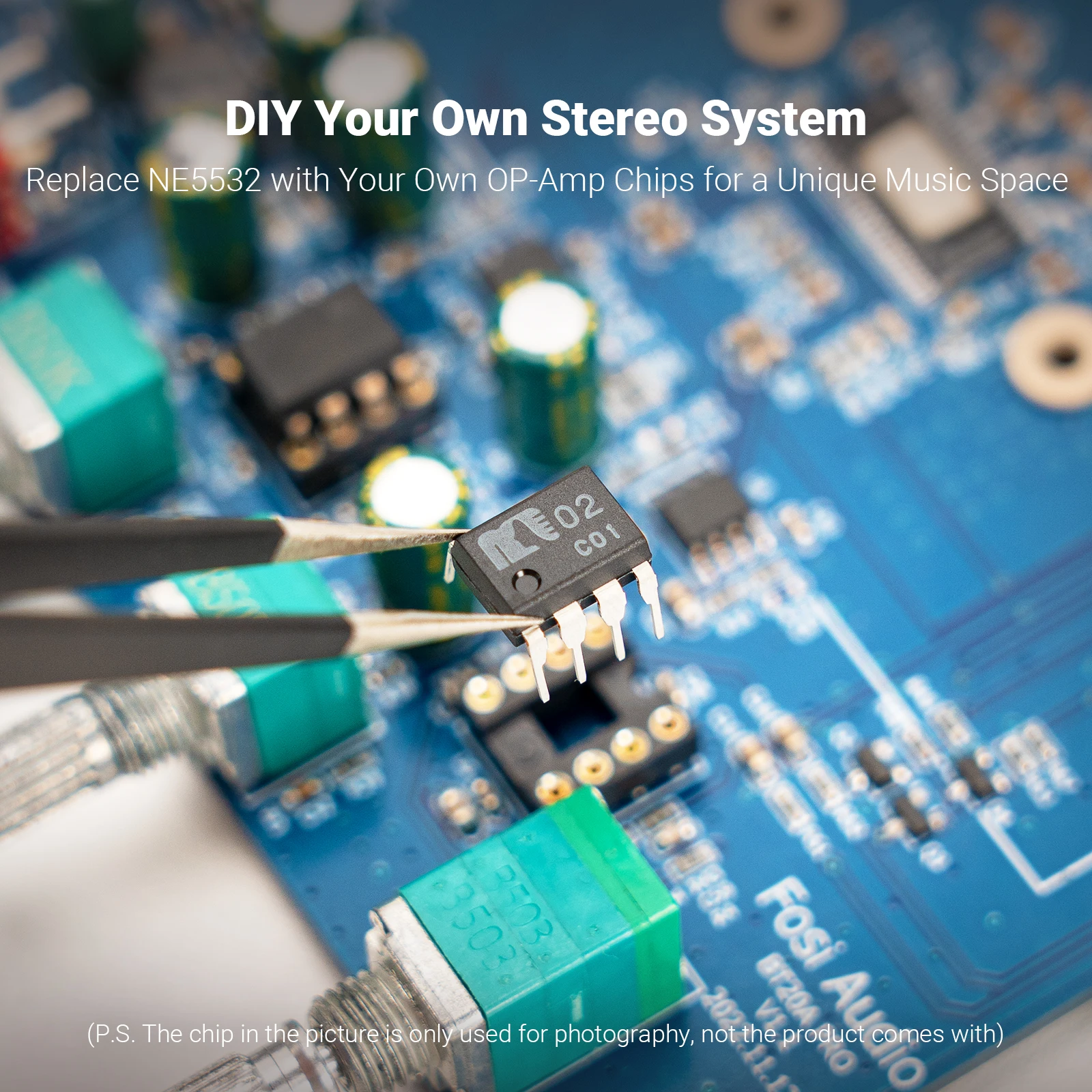 Fosi Audio TPA3255 Bluetooth Sound Power Amplifier 300W x2 Mini HiFi Stereo Class D Amp Bass Treble For Home Theater BT20A Pro - Image 3