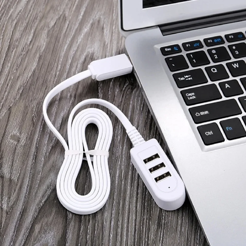 3 In 1 USB Splitter Socket Multi-function 3A Charger Converter USB Port Hub Digital Data Cables Accessories Extension Cable Line - Image 5