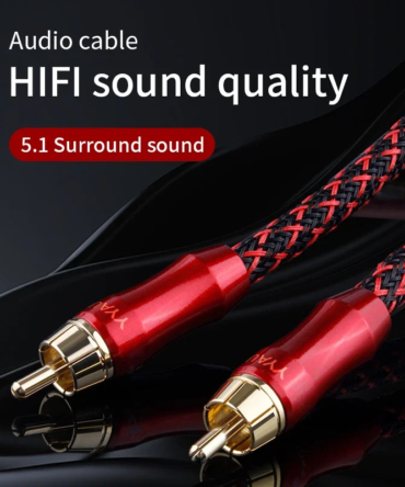 YYAUDIO 4N OFC 75ohm Hifi Digital Coaxial Audio Video Rca Cable Hi-end RCA to RCA Male Subwoofer Audio Cable 1m 2m 3m 5m 8m 10m