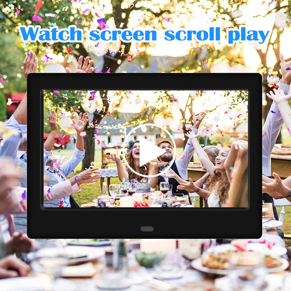 7inch HD LED Digital Photo Frame MP3 MP4 Movie Player Support USB/MMC/SD/MS Card 800*480 Alarm Clock with Remote Control Gift - Image 3