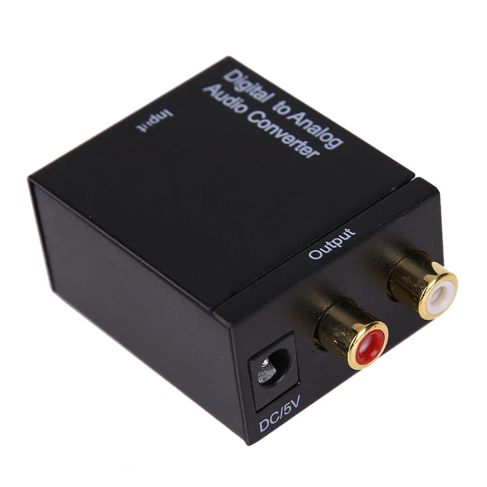 96 KHz 2-channel RCA L/R Converter Adapter Digital To Analog Audio Converter 24-bit Digital Optical SPDIF Coaxial To Analog L/R - Image 4