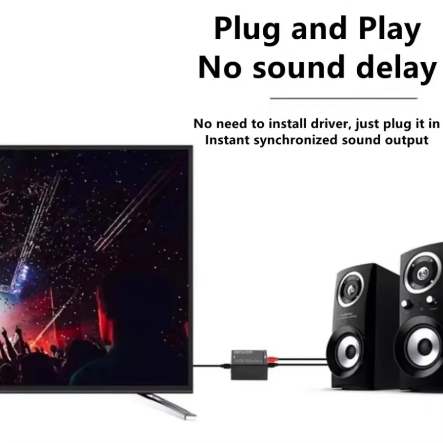 Digital to Analog Converter With Bluetooth Receiver DAC Audio Optical Toslink SPDIF Coaxial Input to L/R RCA 3.5mm Audio Adapter - Image 4