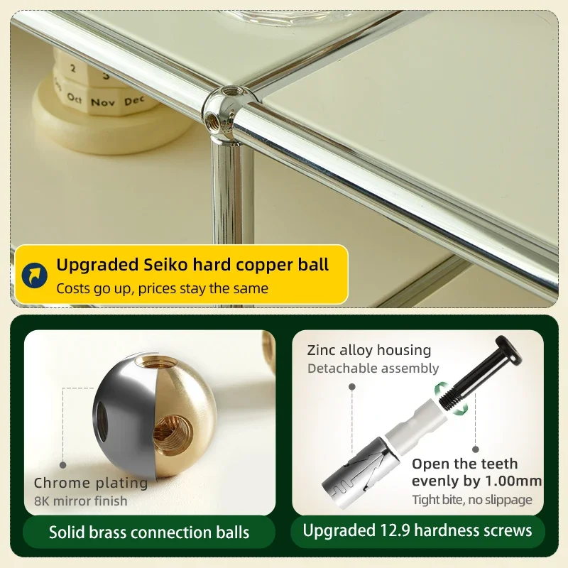 Tv Stand Storage Cabinets Corner Cabinet Metal Storage Display Cabinet Living Room Cabinets Furniture - Image 4