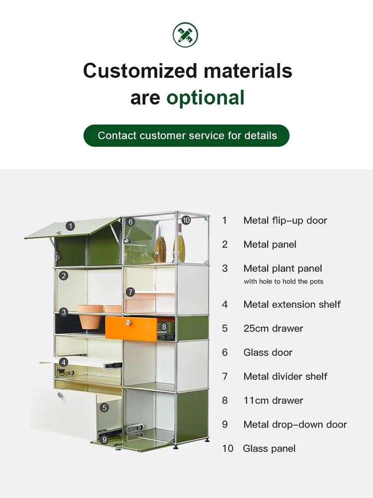 Tv Stand Storage Cabinets Corner Cabinet Metal Storage Display Cabinet Living Room Cabinets Furniture - Image 2