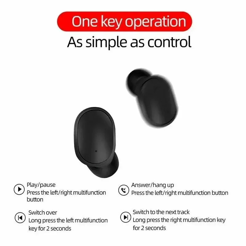 E6S TWS Bluetooth Earphones Wireless bluetooth headset Noise Cancelling Headsets With Microphone Headphones For Xiaomi Samsung - Image 4