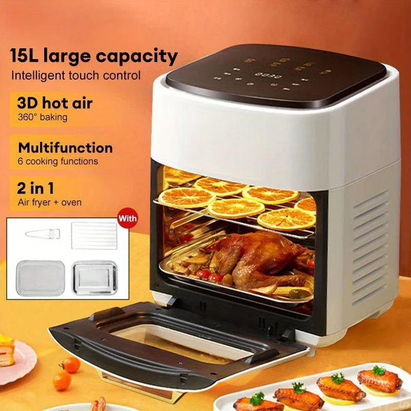 15L Large Electric Air Fryer, Smart Household Oven,Multi-function Convection Oven Deep Fryer Without Oil, 6 Cooking Modes - Image 4