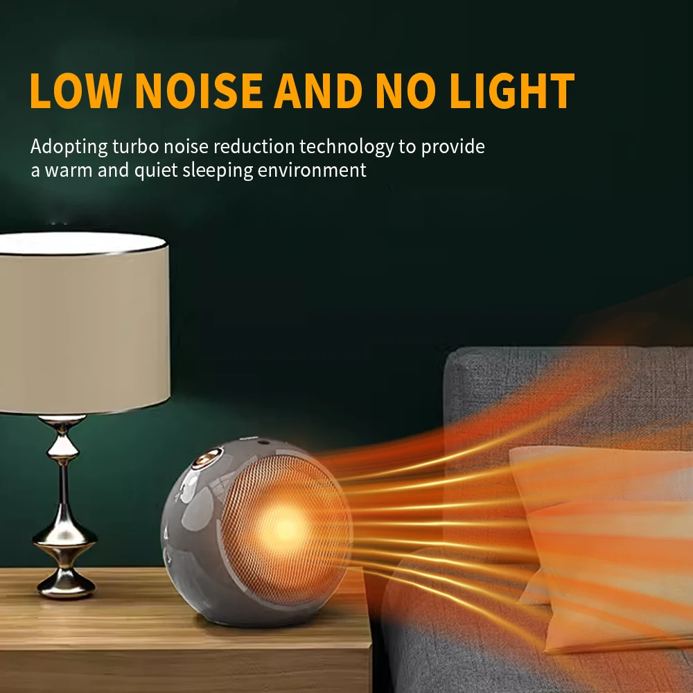 1500W Portable Electric Space Heater with Thermostat, 1S Fast Heating, Overheating & Tip Over Protection, Safe for Office, Home - Image 3