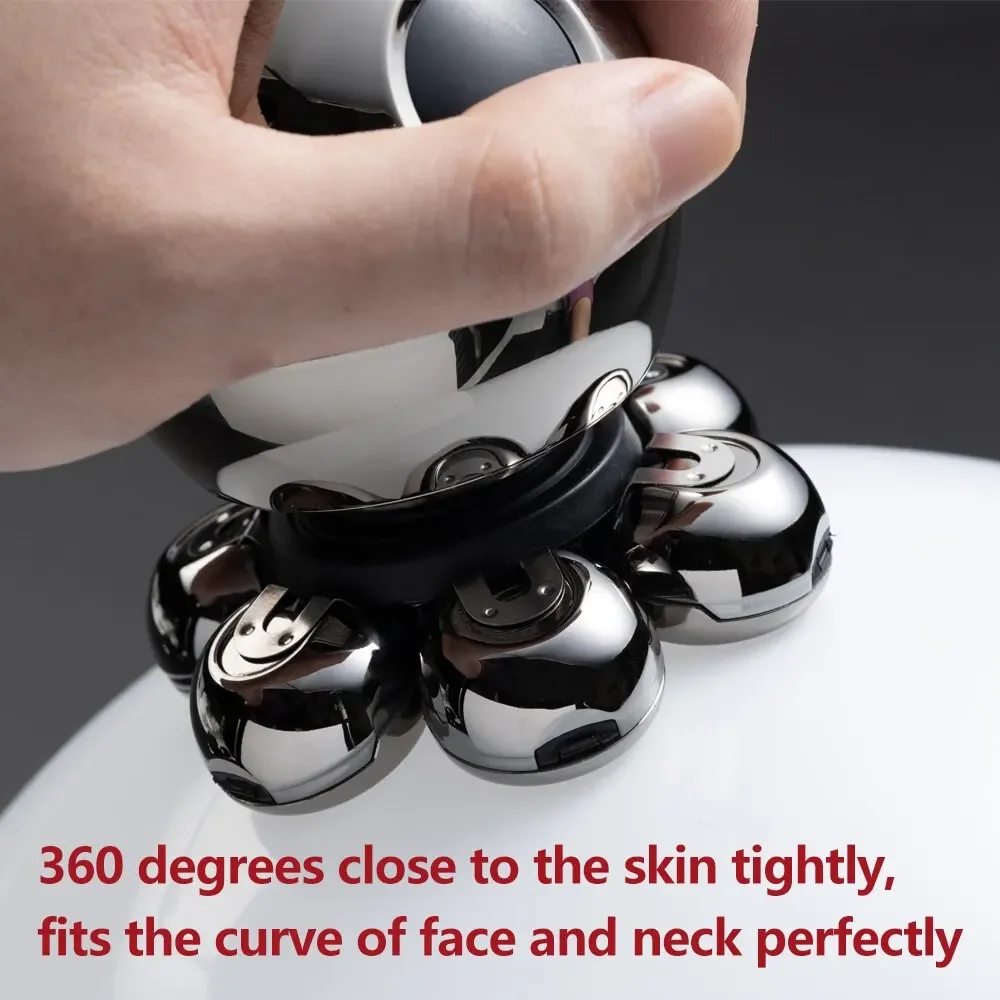 Tinsol 7D Floating Cutter Electric Shaver Head Base Charging Portable Men Beard Trimmer Clipper Skull Shaver Waterproof Shaving - Image 3