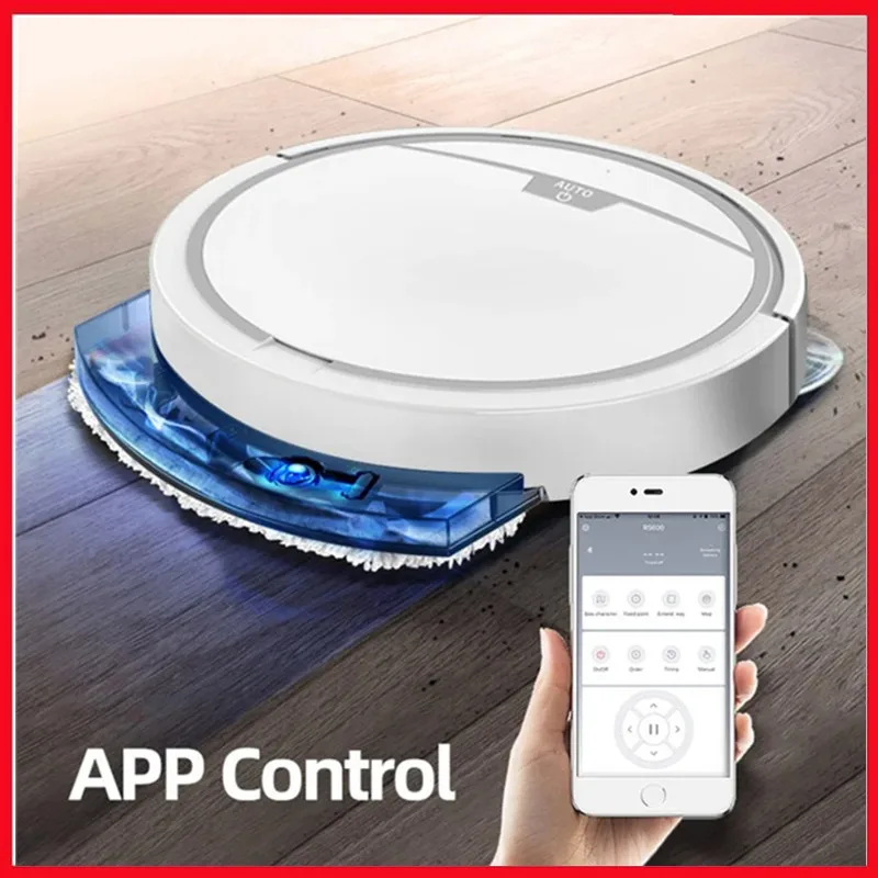 Wireless Smart Vacuum Cleaner App Control USB Rechargeable Automatic Intelligent Anti-drop 2800PA Suction Home Cleaning Sweeper