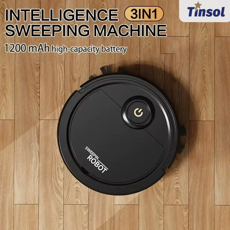 3 in 1 Smart Sweeper Kitchen Household Cleaning Robot USB Rechargeable Wireless Vacuum Cleaner Automatic Sweeping Robot