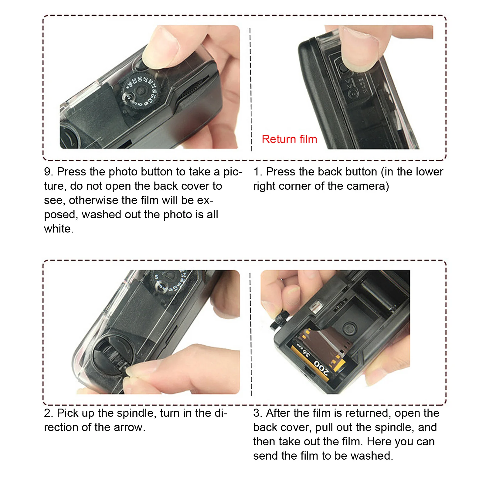 35mm Reusable Film Camera with Waterproof Case for Snorkeling with Shutter Speed 1/100s F/9 28MM Lens 35mm Reusable Film Camera - Image 2