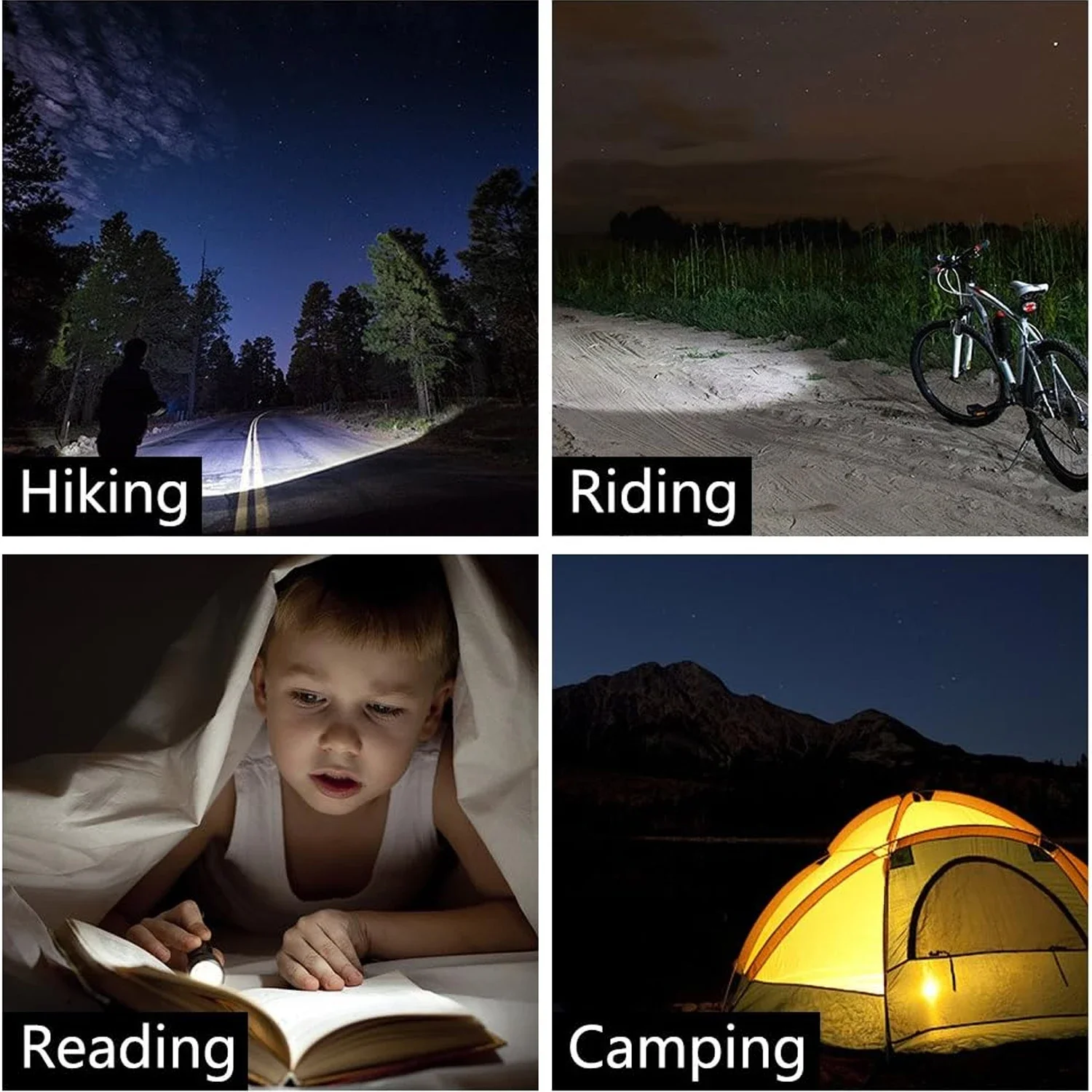 1-5 Waterproof Tactical Flashlights Portable LED Camping Lamps 3-Mode Handheld Powerful LED Torch Light Lanterns Self Defense - Image 6