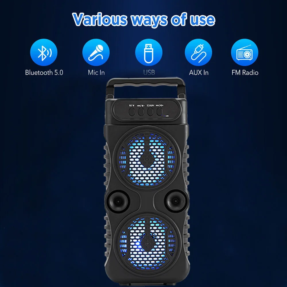 1000W Portable Bluetooth Outdoor Speaker Music Stereo Subwoofer Bass USB Power Supply For Dancing Party Family Karaoke Speaker - Image 3