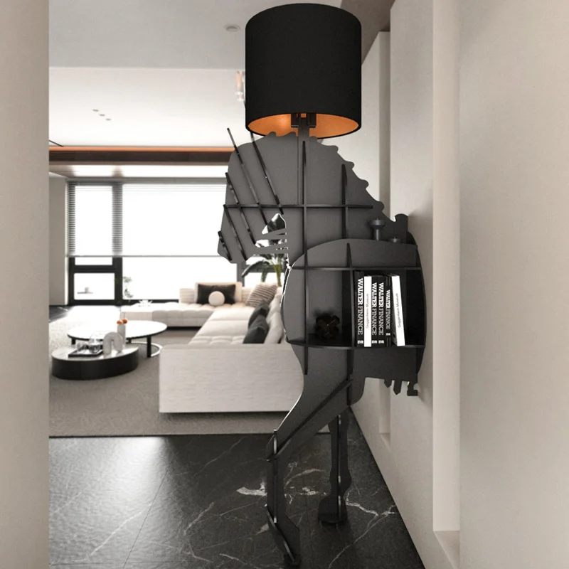 Organizer Living Room Cabinets Open Shelves Light Accent Modern Display Cabinet Storage Wall Luxury Vitrina Home Furniture - Image 3