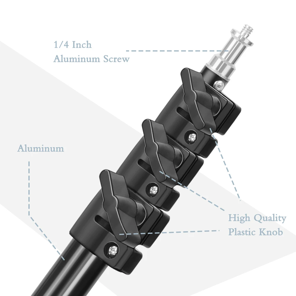 37/68/100/150/200CM Selfie Light Tripod 1/4 Screw Head Photography Portable Stand Trepied Smartphone For Mini Photo Studio - Image 3