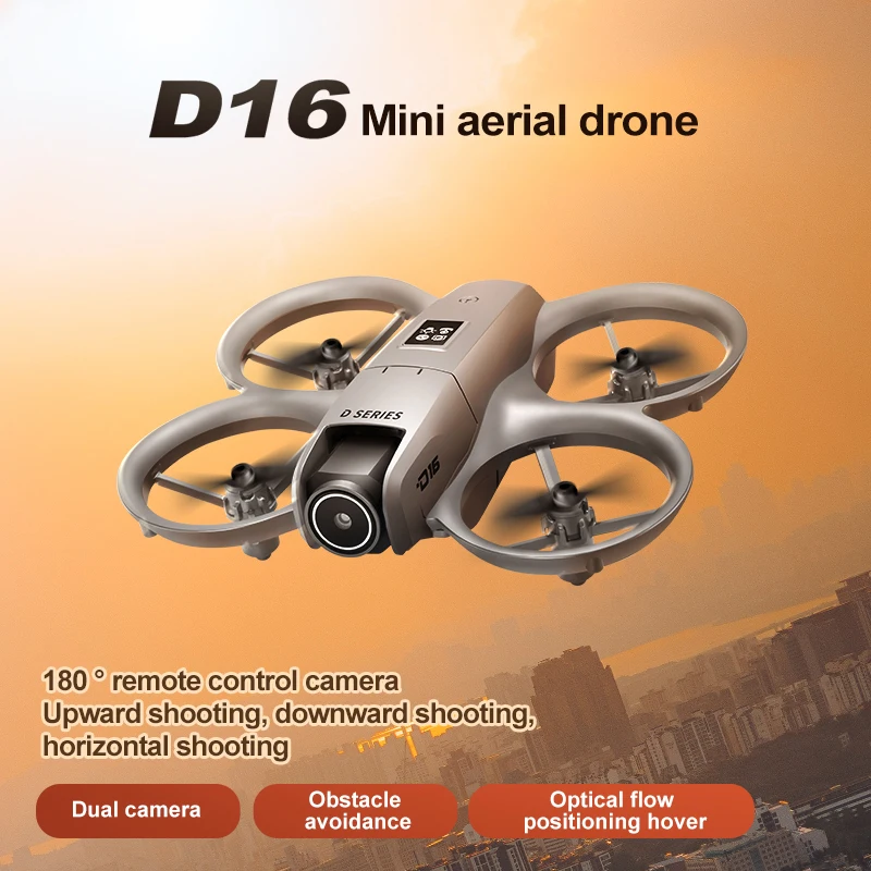 Xiaomi D16 Mini Drone 8K HD-VR Dual-camera 180 ° ESC Optical Flow obstacle avoidance Motor Drone UAV Remote Control Quadcopter - Image 6
