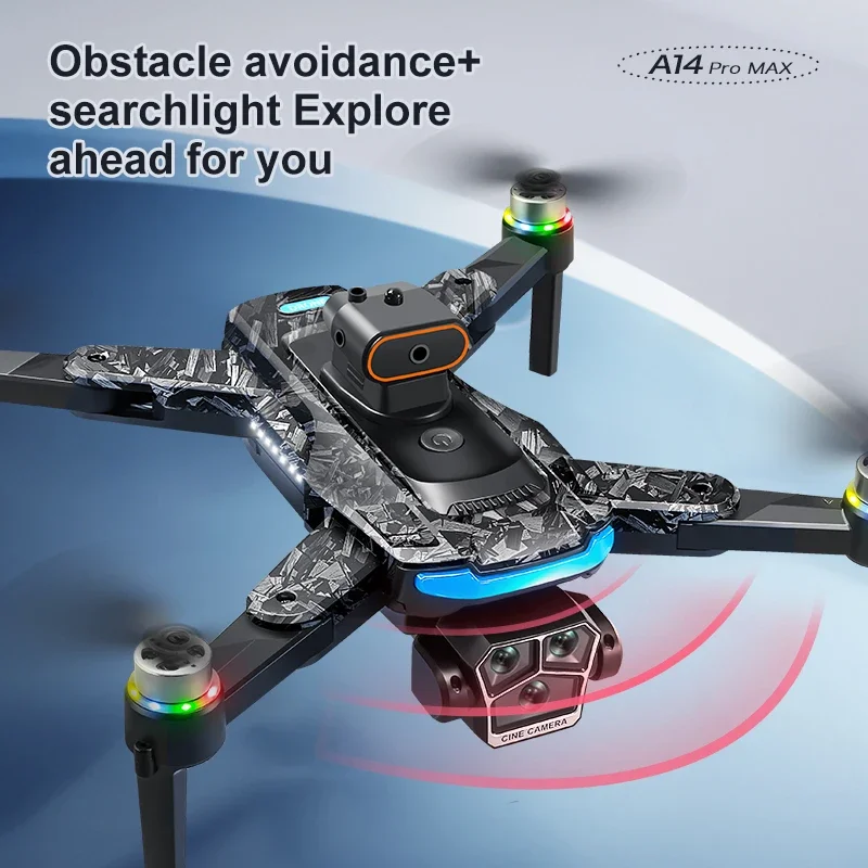 Xiaomi A14 pro Max Drone 8k HD Dual Camera GPS Brushless Optical Flow Obstacle Avoidance 4.5-inch Large Screen Uav Rc 20000m New - Image 4