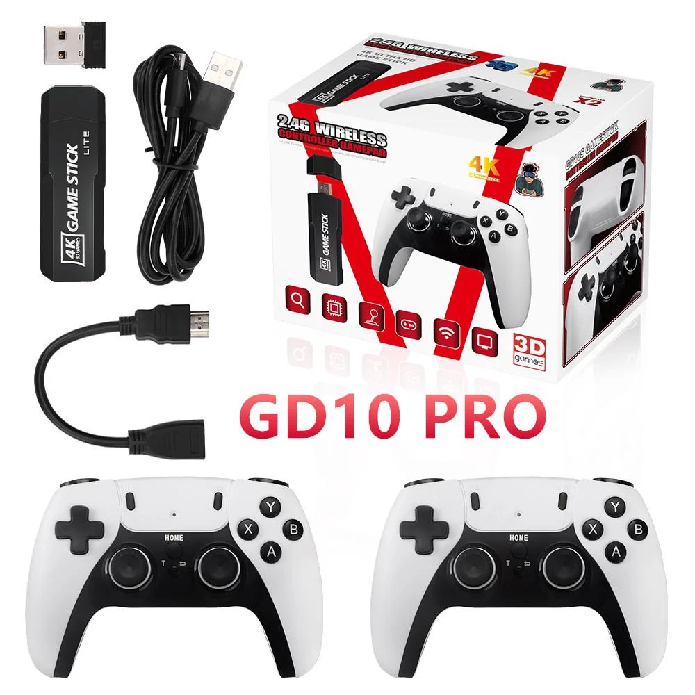 New GD10 PRO Video Game Stick Console 2.4G Double Wireless Controller Game 4K 58000 Games 256GB Retro Games Boy Christmas Gift - Image 3