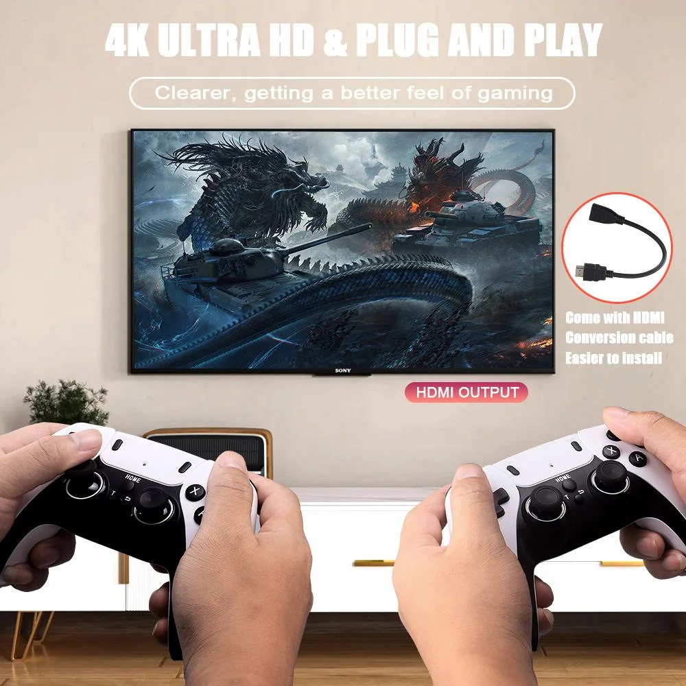 New GD10 PRO Video Game Stick Console 2.4G Double Wireless Controller Game 4K 58000 Games 256GB Retro Games Boy Christmas Gift - Image 5