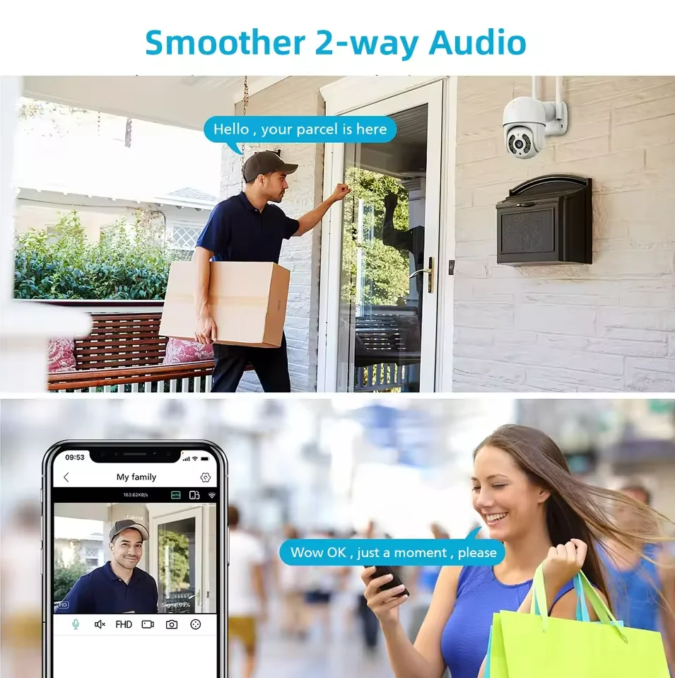 8MP 4K IP Camera 5MP Speed Dome Auto Tracking Camera Smart Home Outdoor Wireless WIFI Camera Surveillance Monitor - Image 4