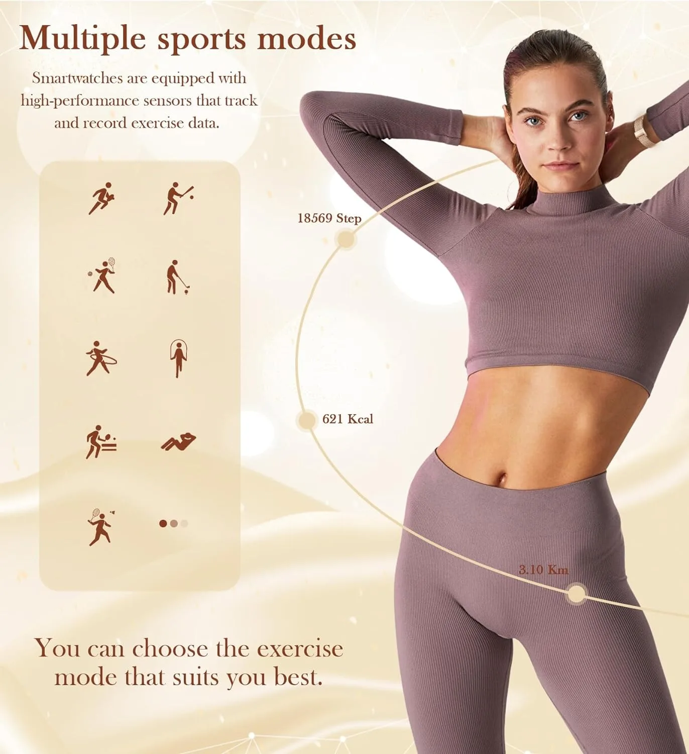 Women's Fashion Wearable Smartwatch (answer/dial), For Android And IPhone, Fitness Watch, AI Voice Function - Image 5