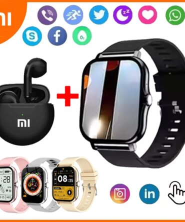 Xiaomi NEW Smart Watch Women Men Lady Gift Sport Fitness Watches Heart Rate Monitor Waterproof Smartwatch For Phones Android IOS
