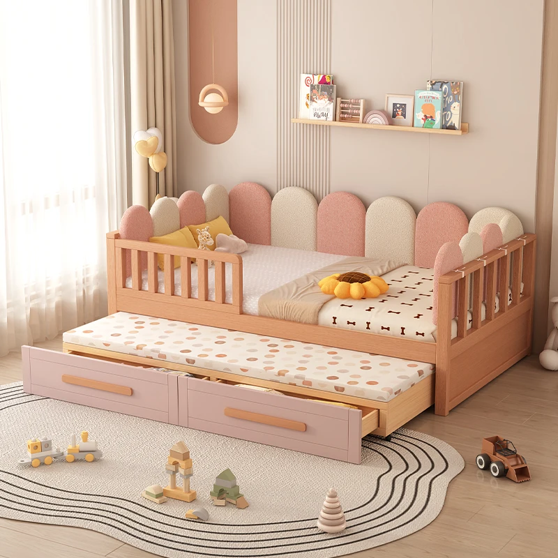 Minimalist Storage Children Bed Brown Unique Wooden Frame Children Bed Camping Modern Japanese Lit Cabane Enfant Furniture Home - Image 3