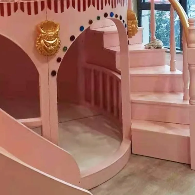 Normal Double Decker Kids Beds Decoration Safety Modern Slide Castle Kids Bed Princess Playpen Cama Infantil Furniture Home - Image 6