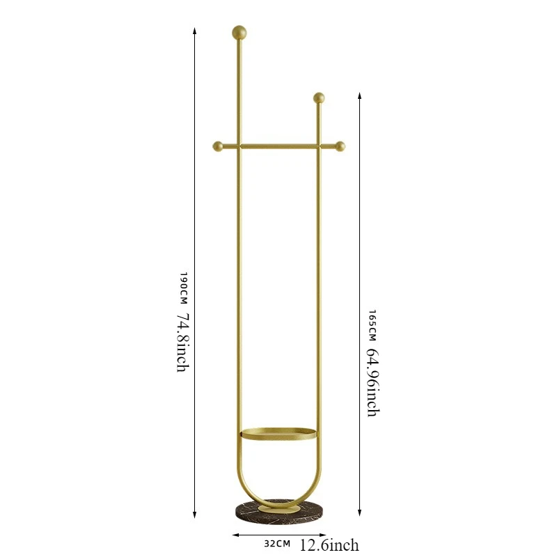 Stand Portable Clothes Rack Bedroom Floor Holder Clothes Hanger Hat Rack Home Modern Perchero De Pie Clothing Store Furniture - Image 5