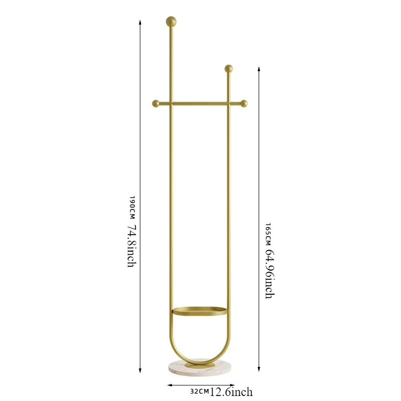 Stand Portable Clothes Rack Bedroom Floor Holder Clothes Hanger Hat Rack Home Modern Perchero De Pie Clothing Store Furniture - Image 6