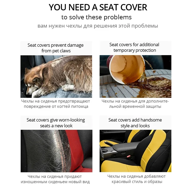 Universal Car Seat Covers Black Fashions Sports Seat Covers PVC Fabric Car Seat Cover Universal Interior Accessories - Image 5