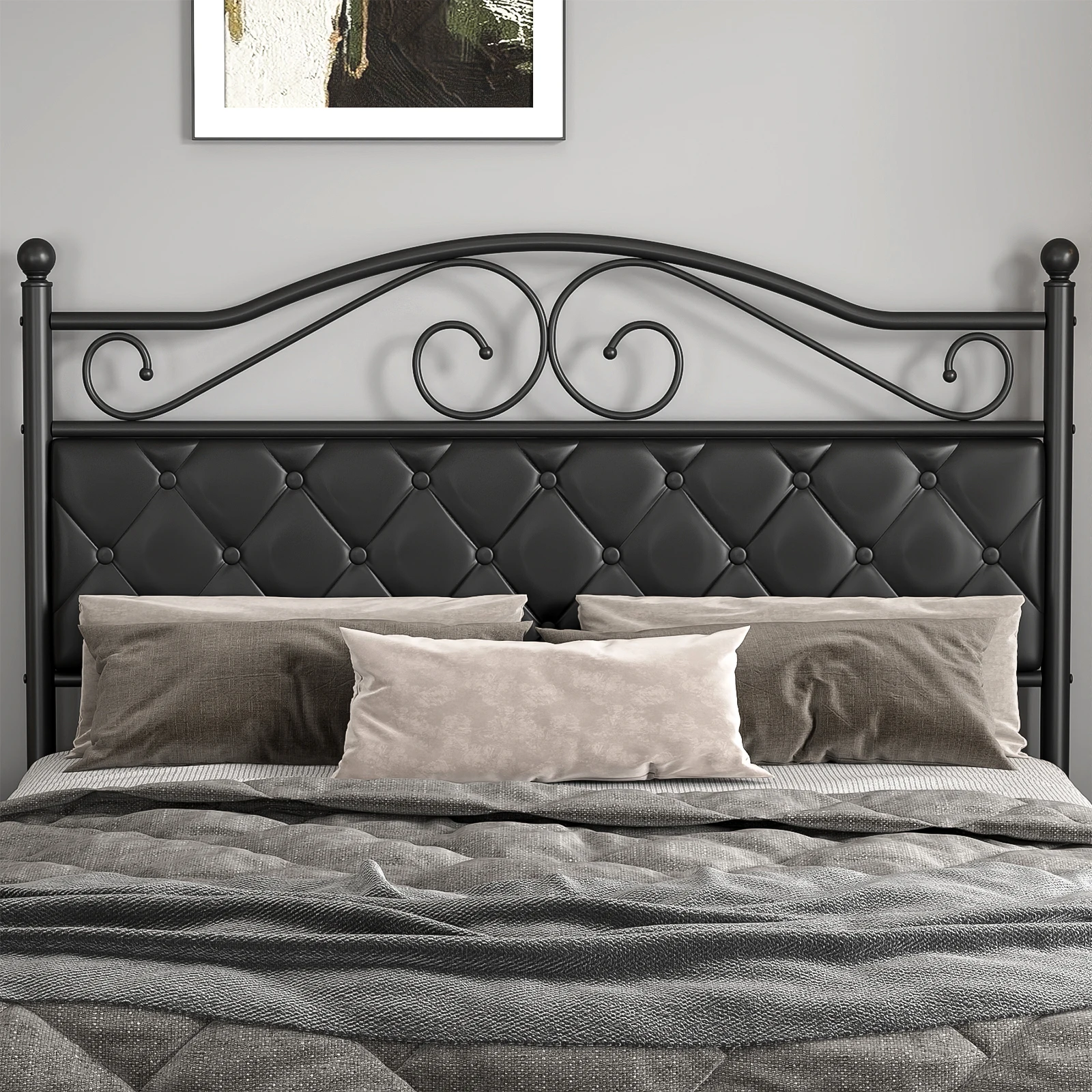 Upholstered Headboard for Full Size Bed Frame, Queen Size Bed Frame, Headboard Only - Image 2