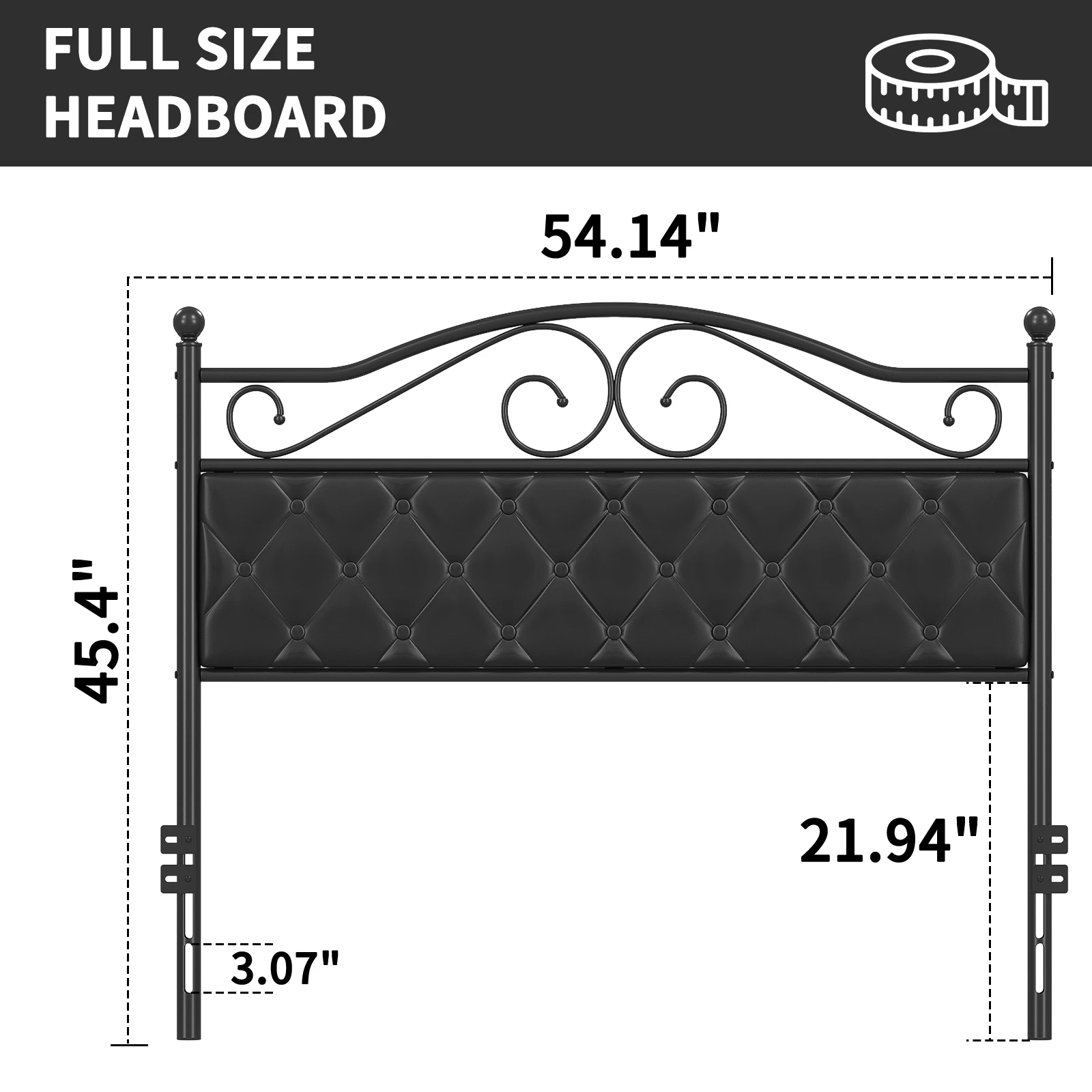 Upholstered Headboard for Full Size Bed Frame, Queen Size Bed Frame, Headboard Only - Image 4