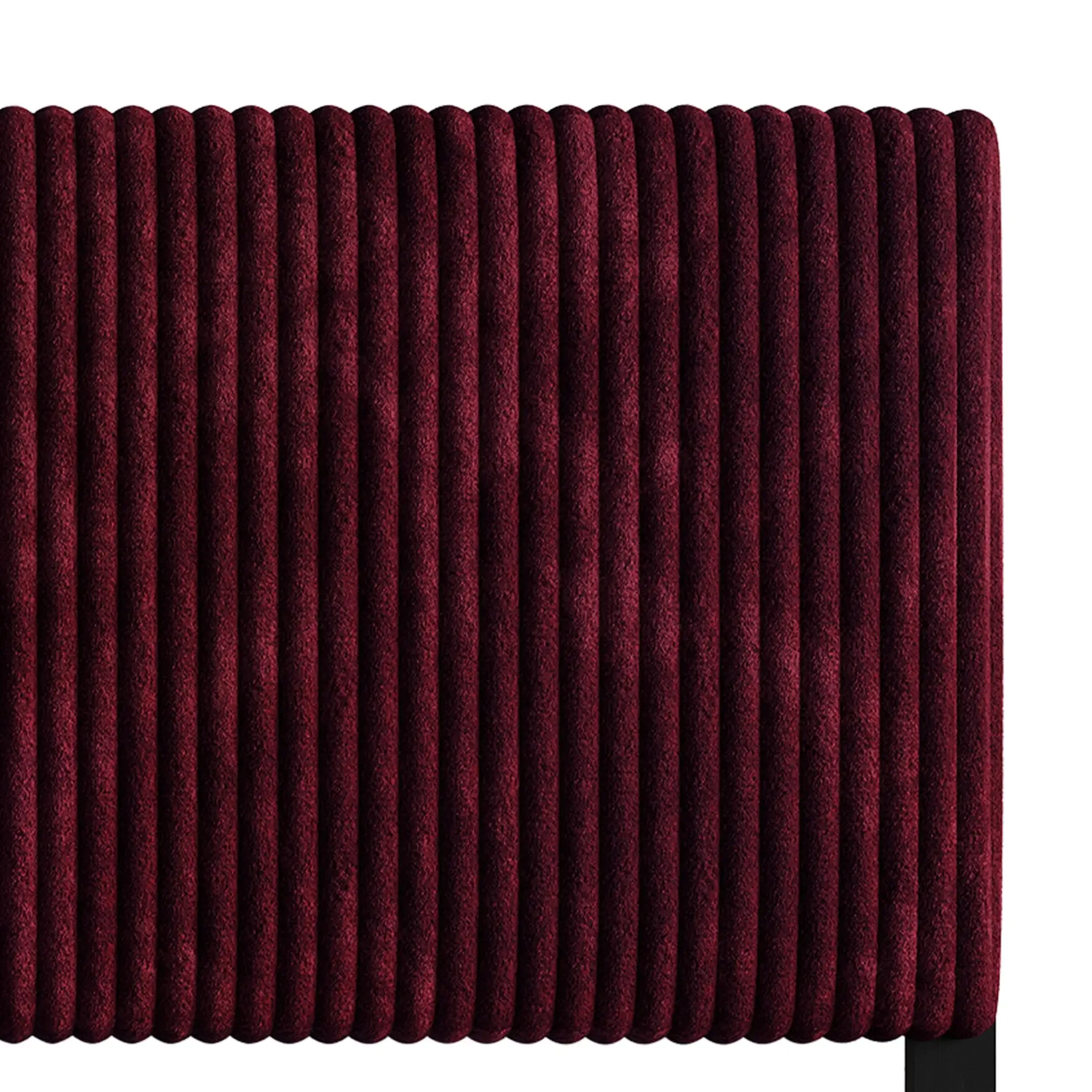 Comfortable corduroy velvet upholstered double headboard with adjustable height for a perfect fit - Image 5