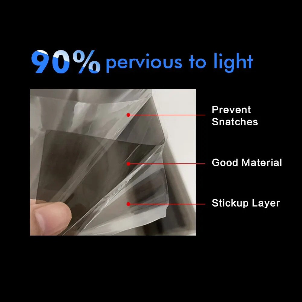 50cmx200cm Car Headlight Tint Film Smoke Fog Light Light Vinyl Film PVC Black Tint Vinyl Waterproof Film Car Sticker Accessories - Image 4