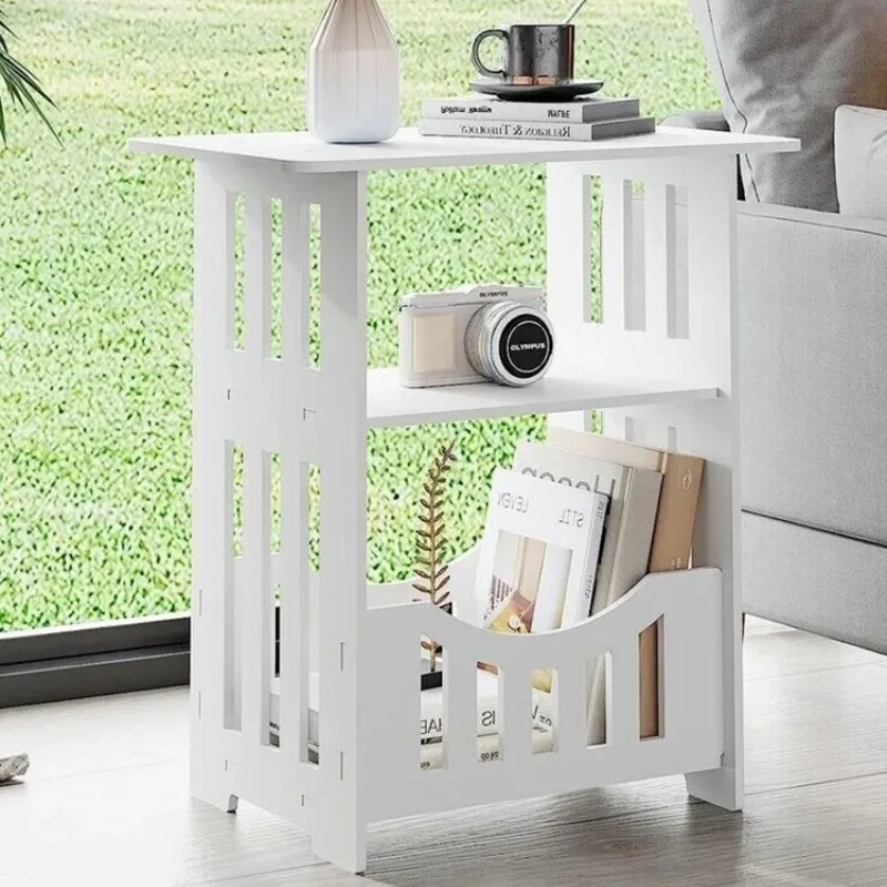 Small Bedside Table Sofa Side Table Living Room Cabinet Side End Coffee Tea Table Nightstand Storage Shelf for Bedroom Bedside