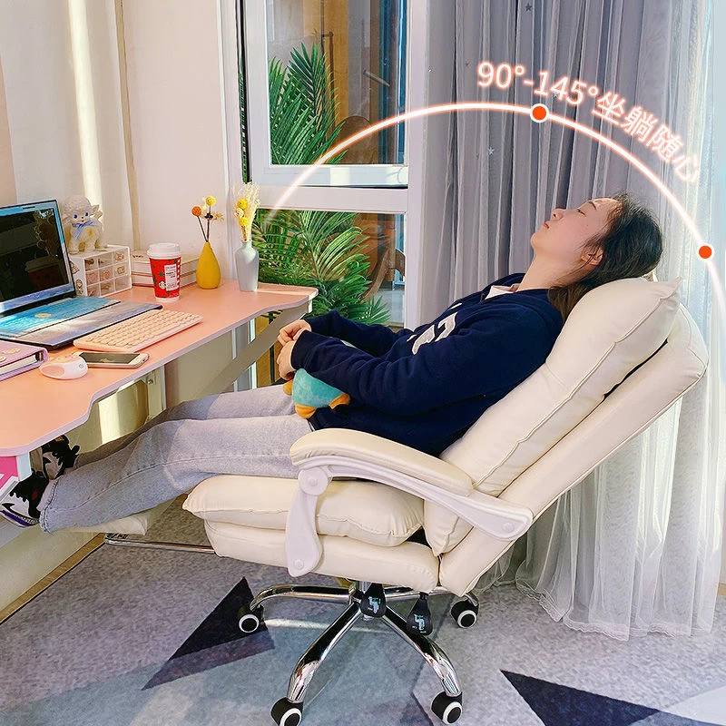 Gaming Chair Comfortable Soft Sofa Chair Bedroom Gamer Live Computer Chair Student Leather Office Chair Pink Ergonomic Chair - Image 4