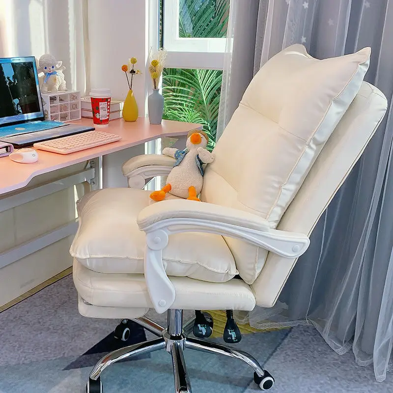 Gaming Chair Comfortable Soft Sofa Chair Bedroom Gamer Live Computer Chair Student Leather Office Chair Pink Ergonomic Chair - Image 3