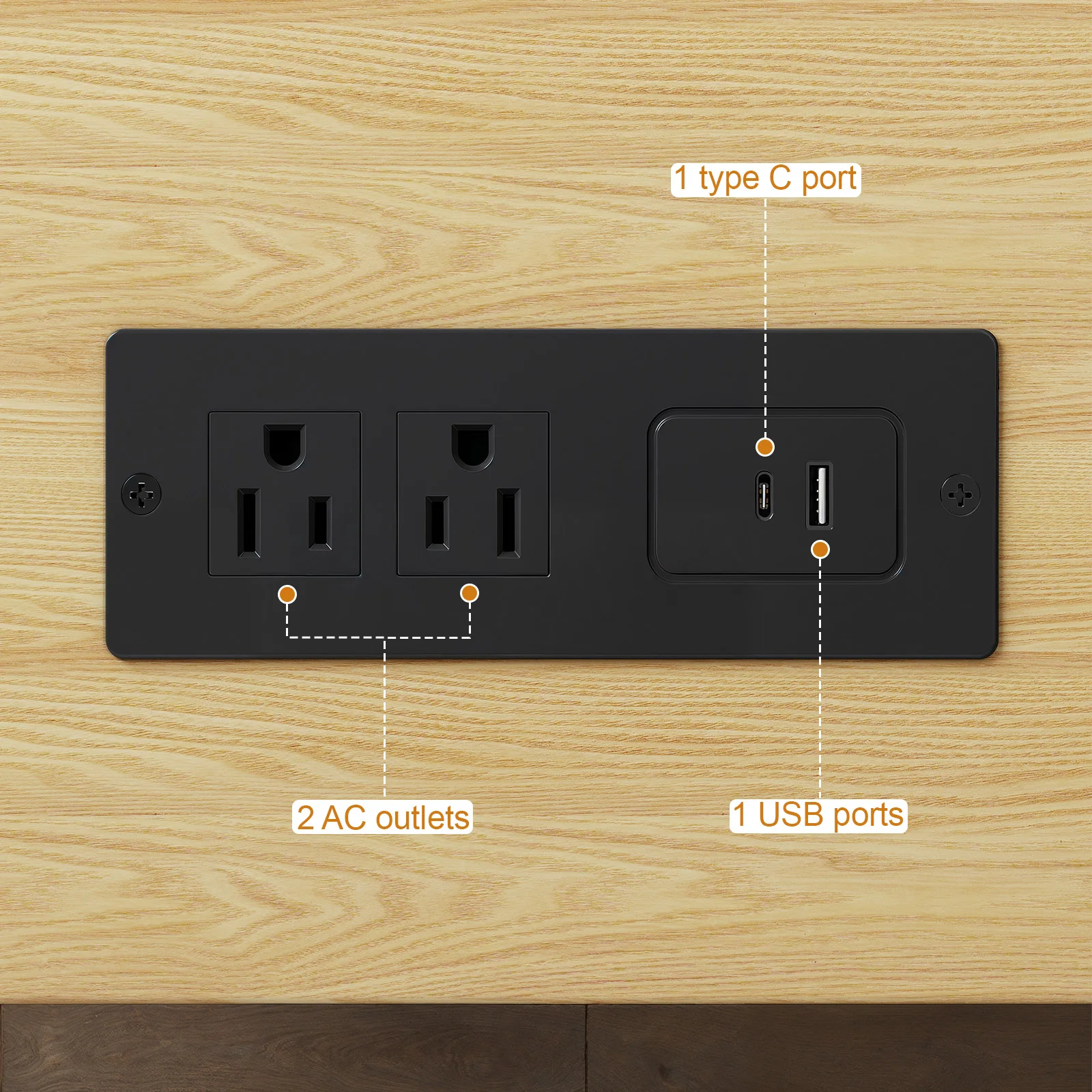 69" TV Stand w/ Power Outlet for TVs up to 80",Entertainment Center w/ Storage & Drawer,TV Console w/ Adjustable Shelves - Image 6