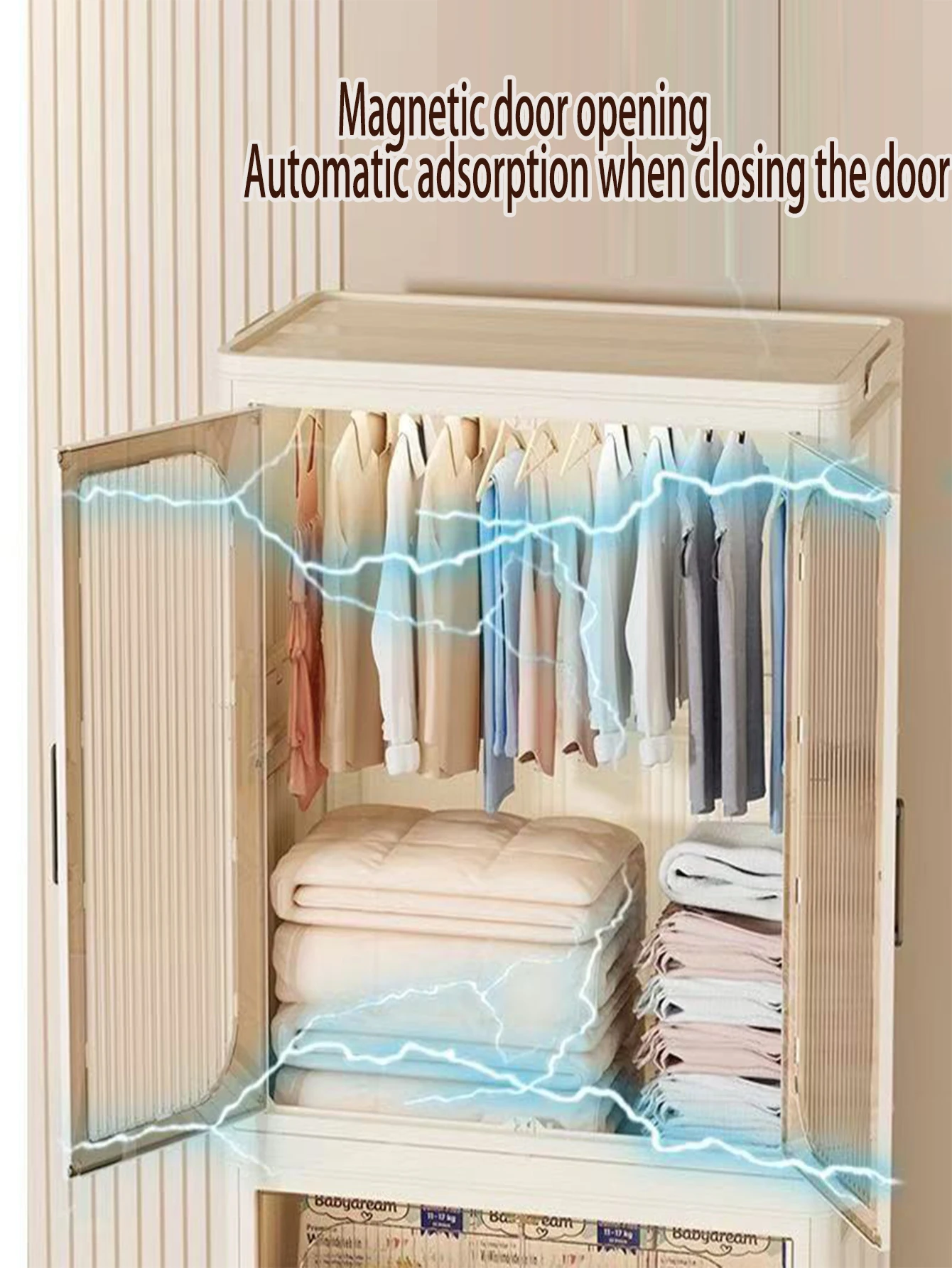Multi-specification Large Capacity Wardrobe Foldable Easy Install Clothes Storage Cabinet Organizer for Home - Image 2