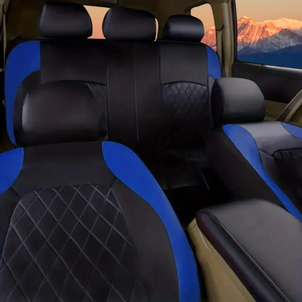 Universal Car Seat Covers Black Fashions Sports Seat Covers PVC Fabric Car Seat Cover Universal Interior Accessories - Image 4