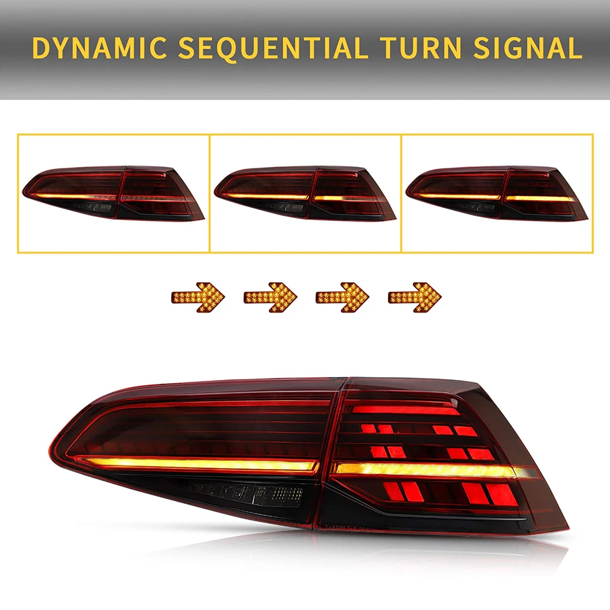 TYPY Car Tail Lamps For VW Golf MK7 Golf7.5 Taillight TSI TDI 2013-2019 LED Projetor Tail Lamp DRL Auto Accessories - Image 3