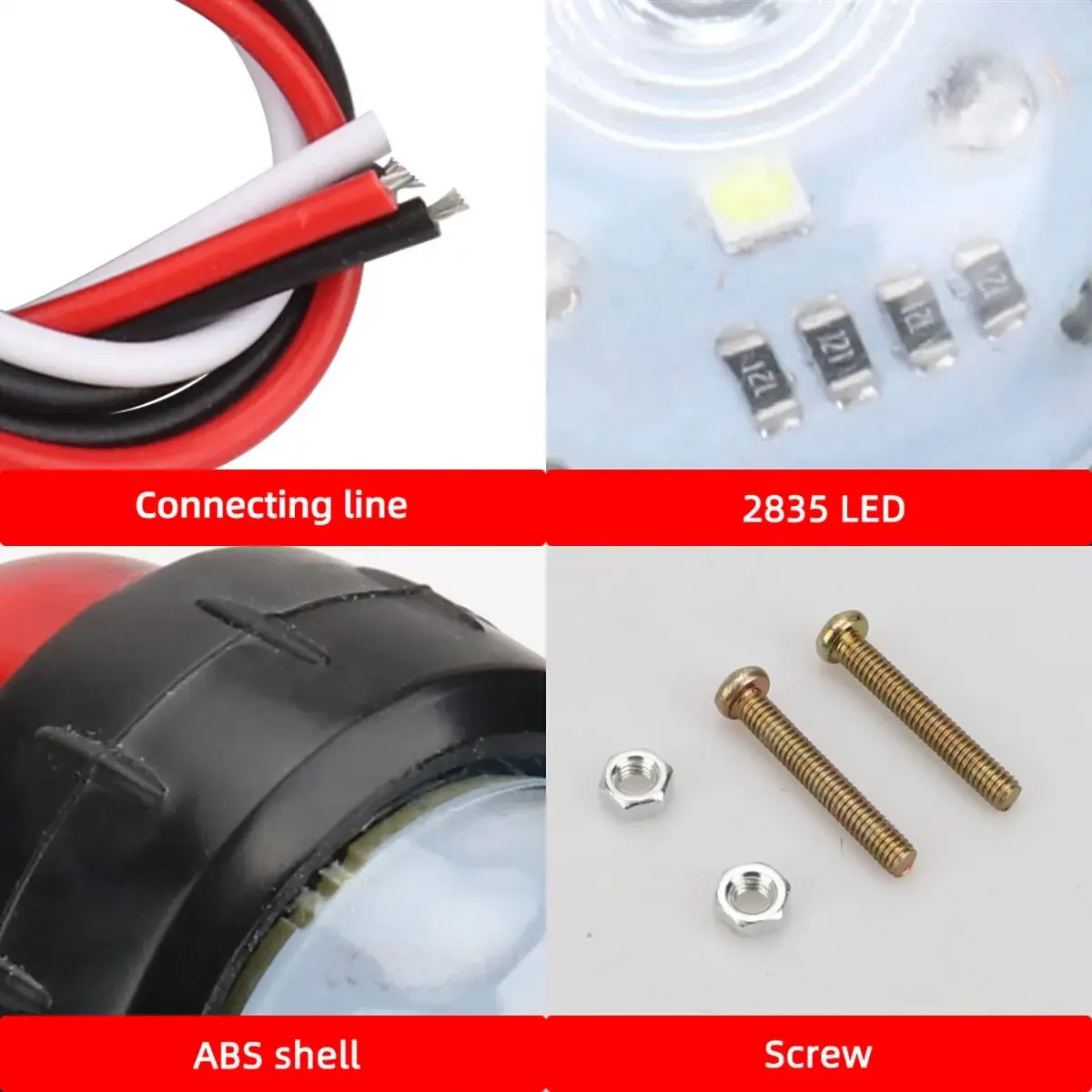 2PCS Truck Side Light Width Light Dual Color 12 24V Universal For Truck Warning Light Safety Light Indicator Lamp Car Signal LED - Image 3