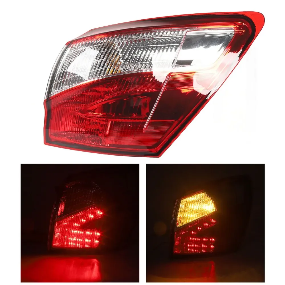 Outer Car Rear Tail Light Turn Signal Light For Nissan Qashqai J10 2008-2015 Fog Lamp Brake Lights 26555-BR00A 26550-BR00A - Image 3