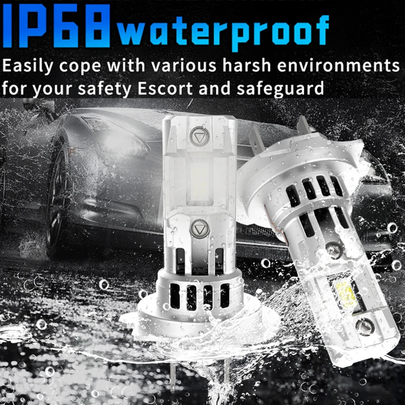 H7 LED Headlight Bulb Mini Wireless 70W 20000LM 6000K CSP for Car Headlamp Auto Diode Lamps H7 Turbo Led 12V Automobile Fog Lamp - Image 3