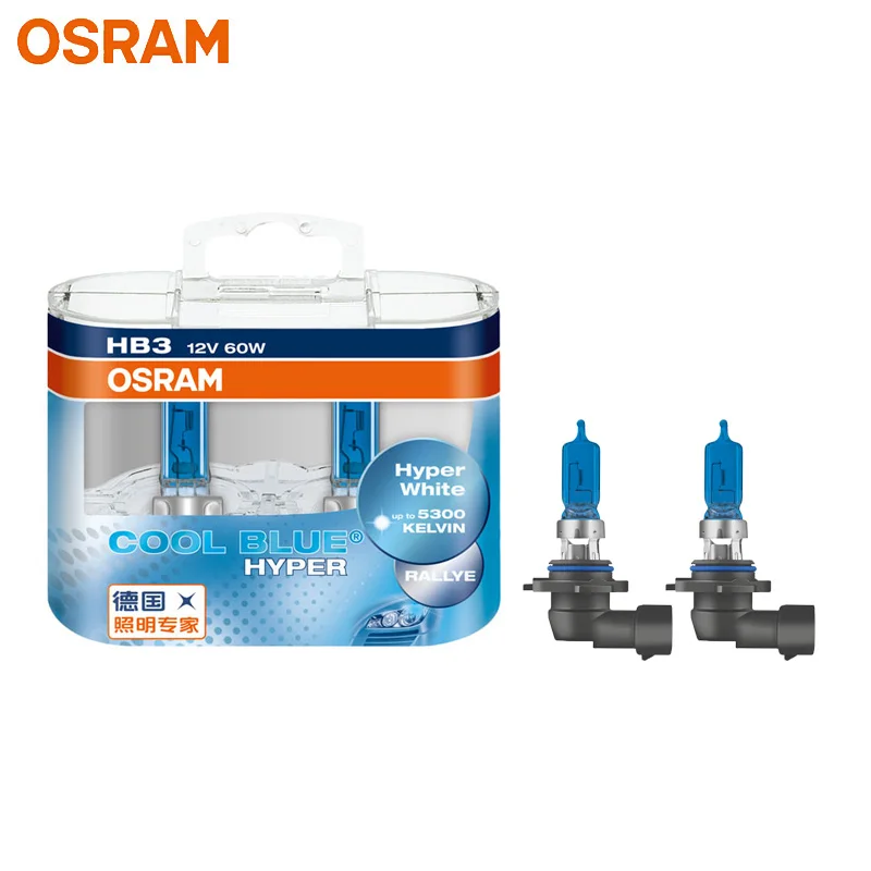 OSRAM H7 H4 H1 H11 HB3 9005 HB4 9006 Halogen Headlight Car Light Hi/Lo Beam 5300K 12V 55W Cool Blue Hyper White Bulb(2 Pieces) - Image 5