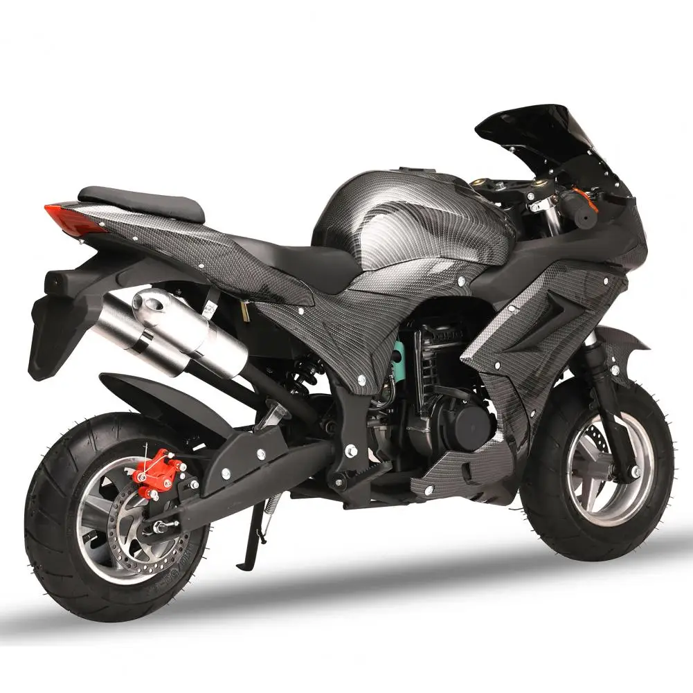 49cc 4-Stroke Pocket Rocket Motorcycle Mini Motorcycle Gas Pocket Motorbike with Front Rear Disc Brakes Racing Max Speed 25MPH - Image 4